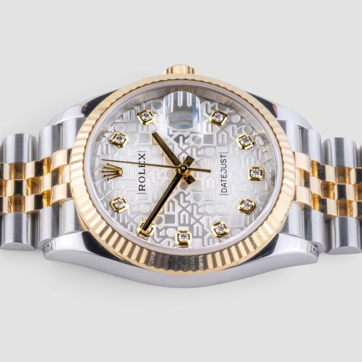 Datejust 36 Silver Computer Diamond Dial Jubilee