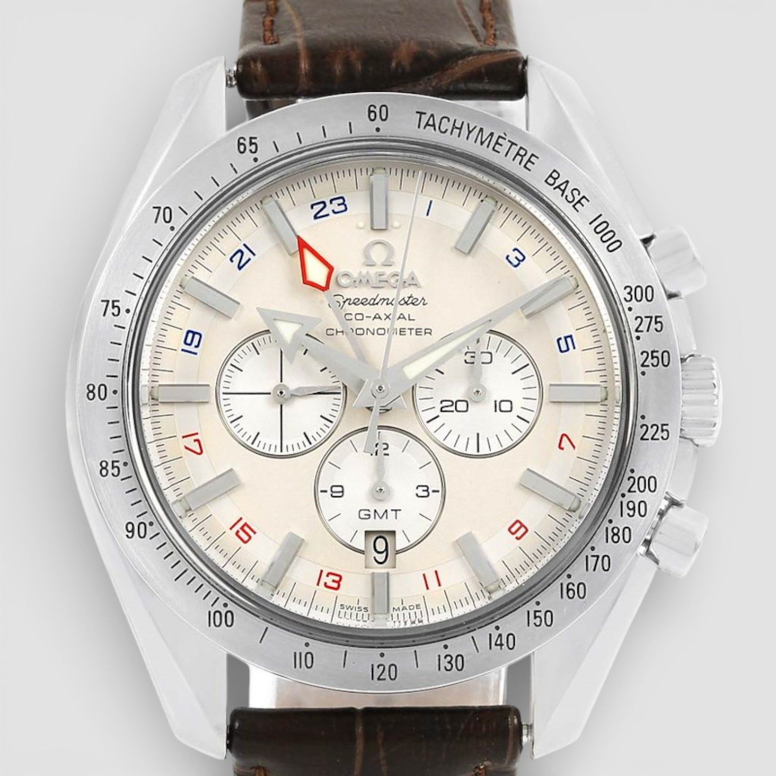 Speedmaster Broad Arrow GMT Mens Watch