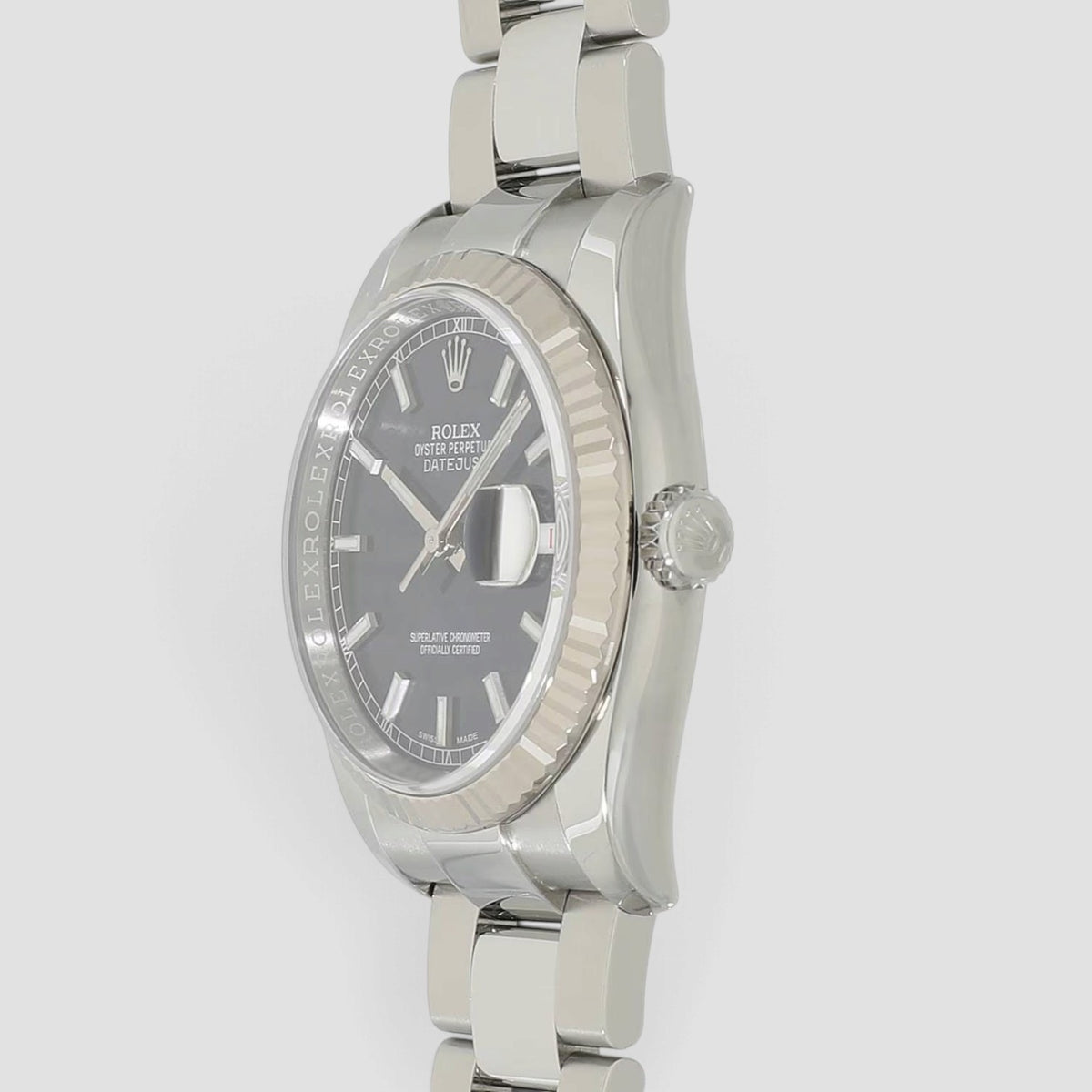 Datejust 36 Blue Index Dial Roulette Date