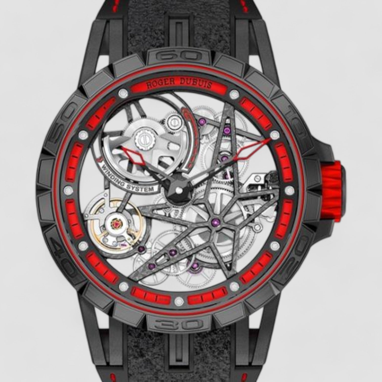 Excalibur Spider Pirelli Automatic Skeleton Men's Watch