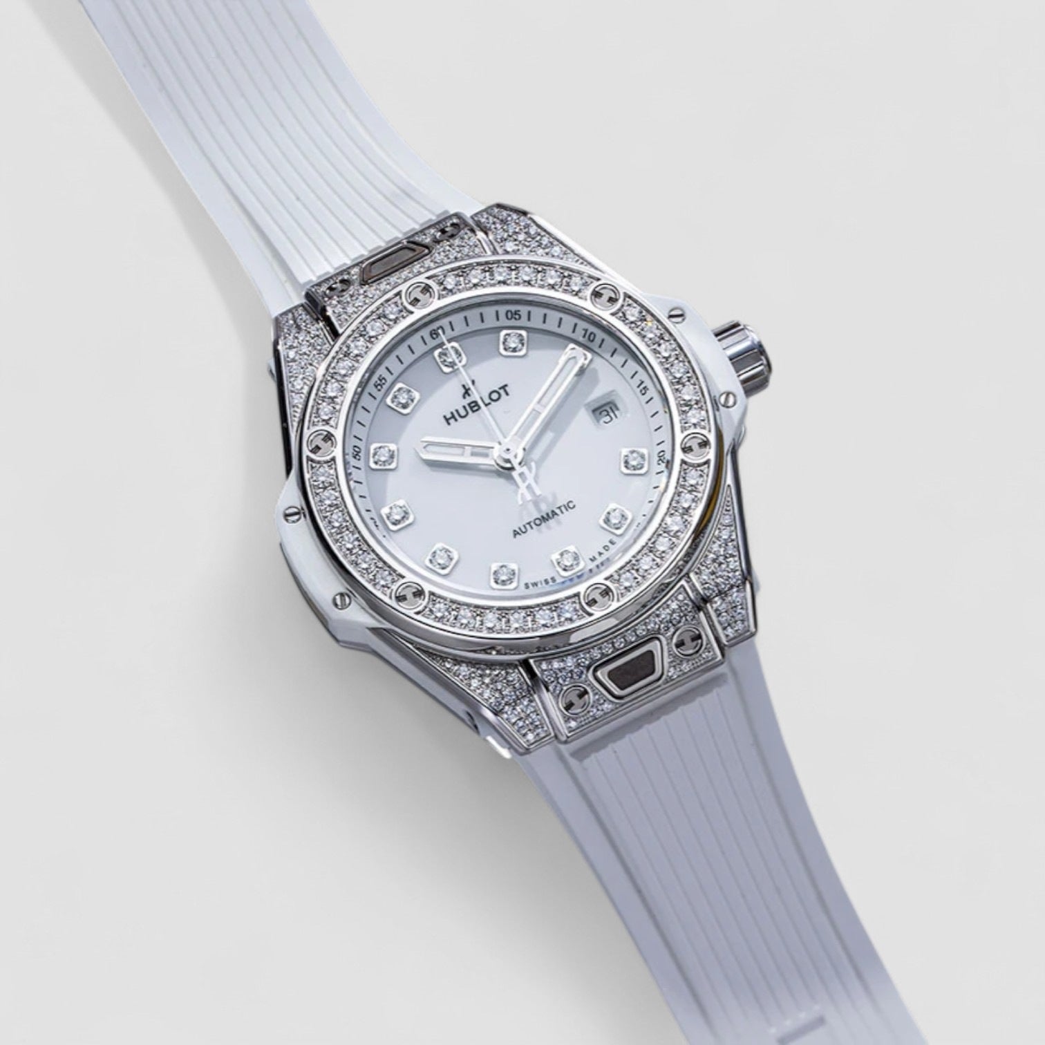 Big Bang One Click Steel White Pave 33 mm