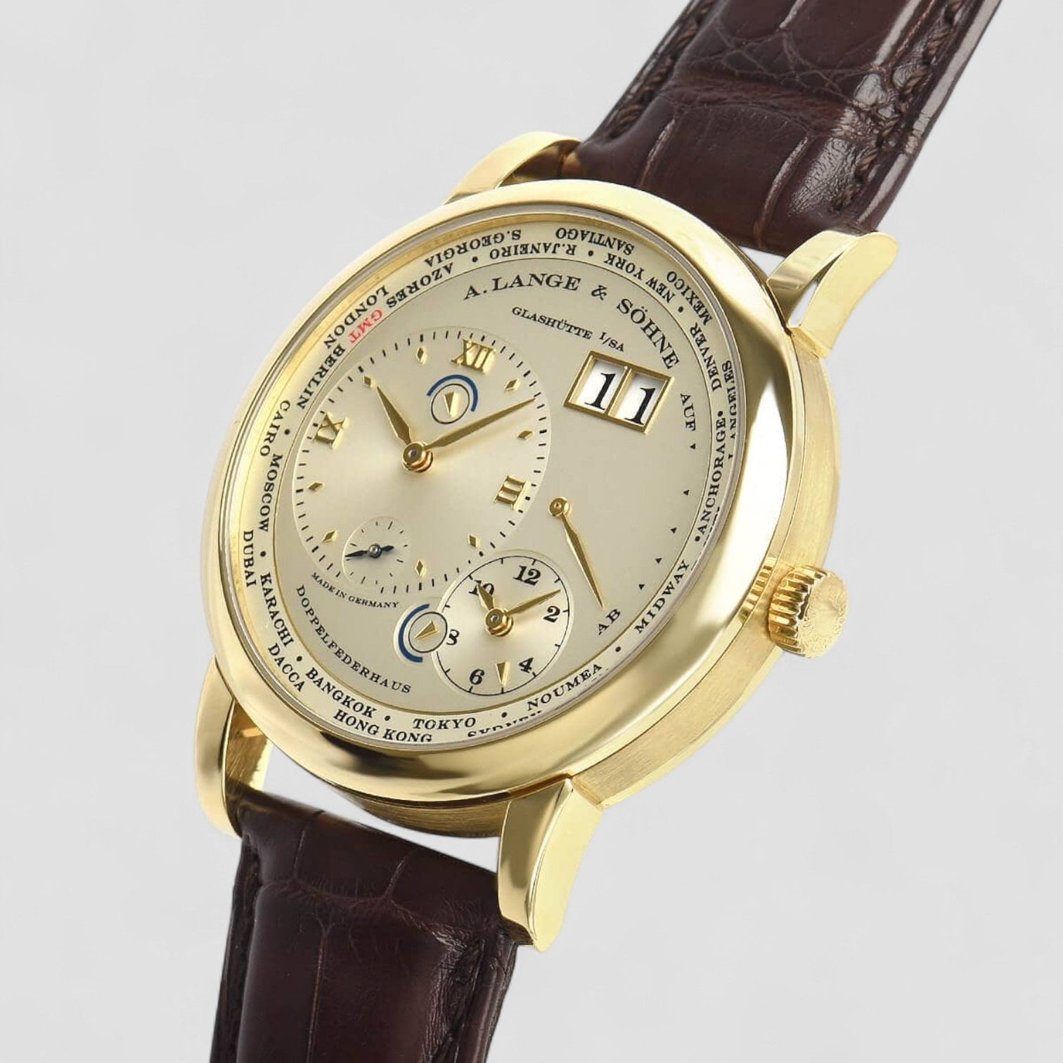 Lange 1 TimeZone 18K Yellow Gold
