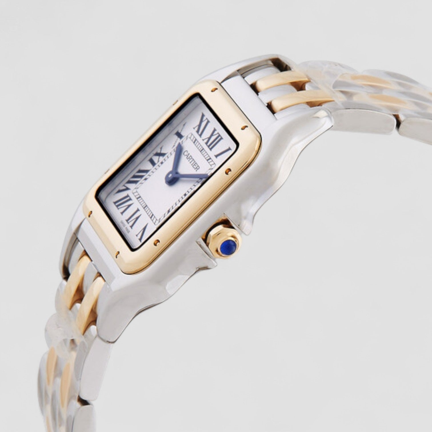 Panthère de Quartz Silver Dial Ladies Watch