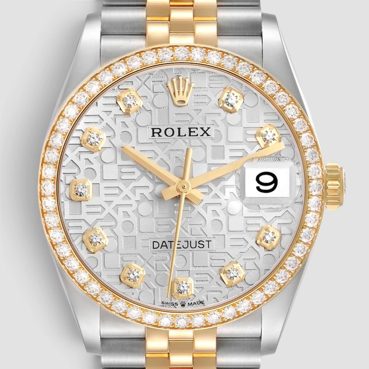 Datejust 36 Silver Computer Diamond Dial Jubilee