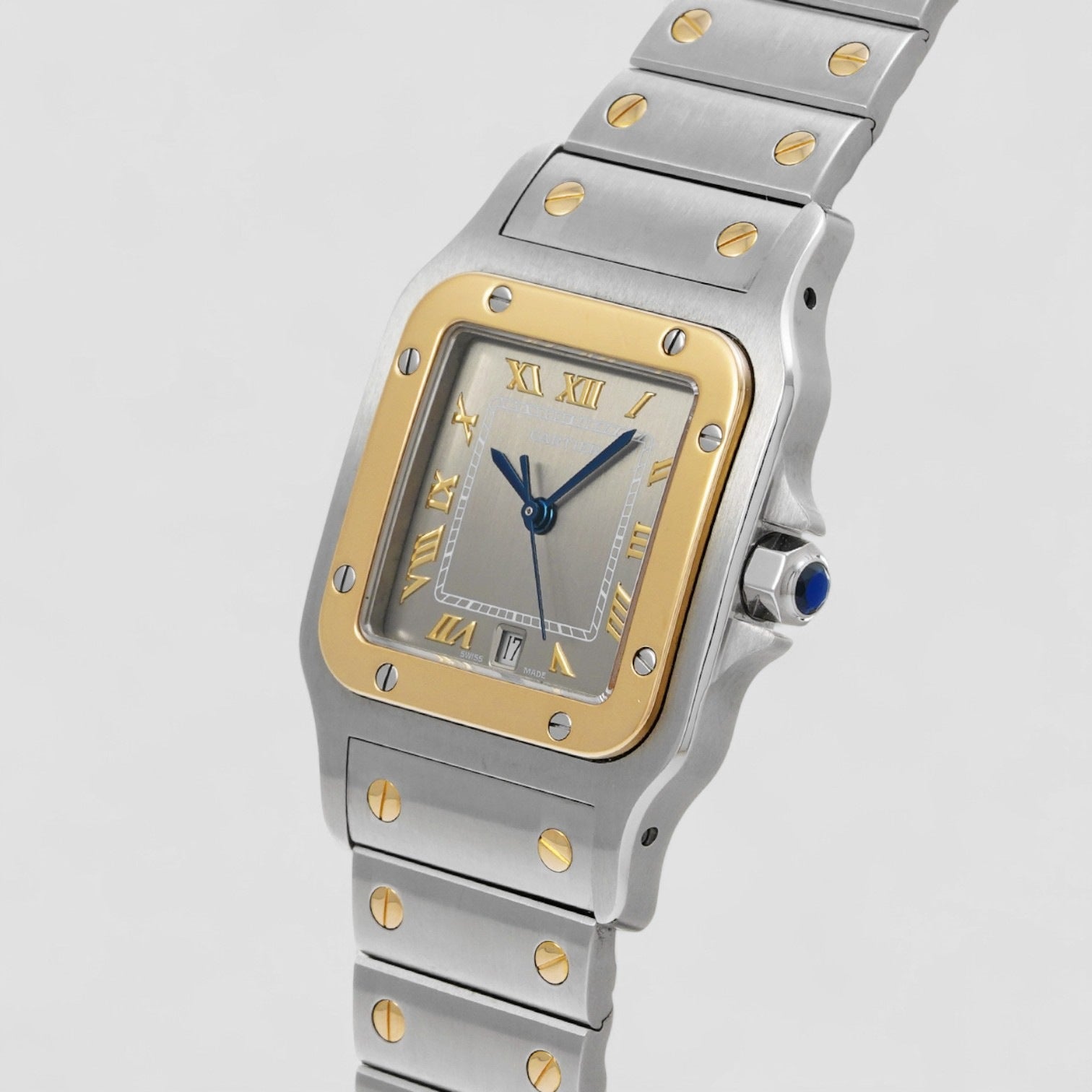 Santos Yellow Gold and Stainless Steel Quartz