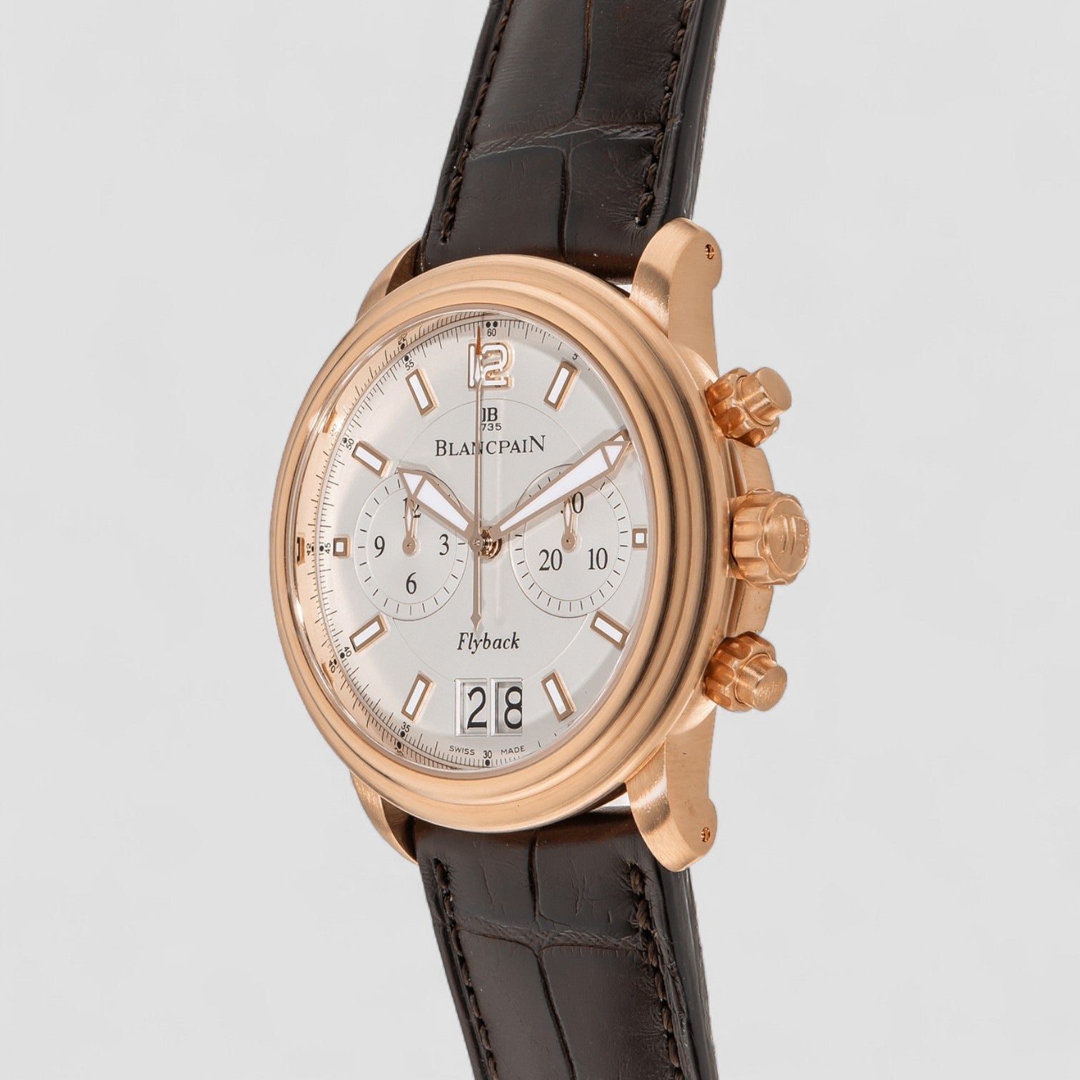 Flyback Big Date Brushed Rose Gold 40MM