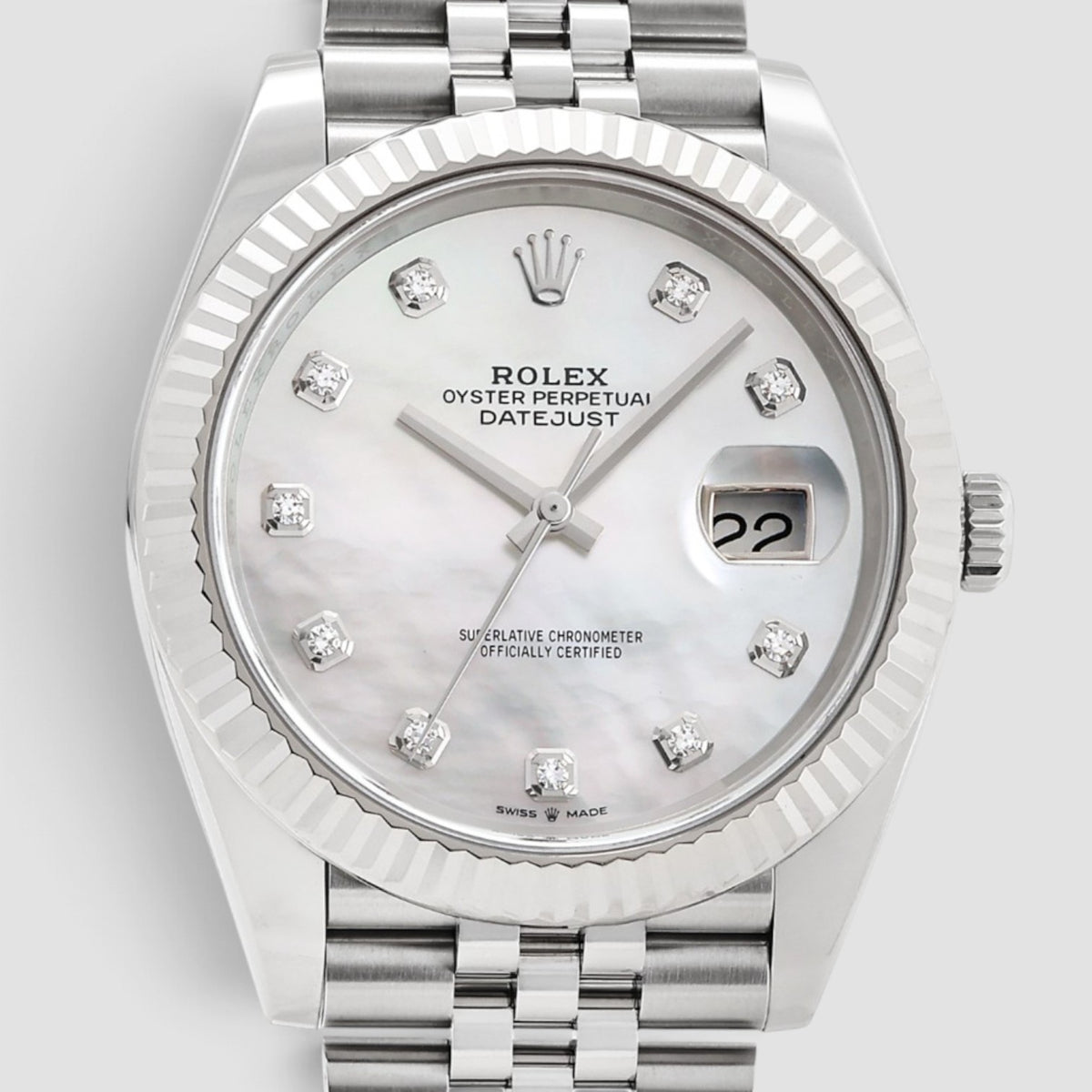 Datejust 41 Mother-of-Pearl Diamond Dial Jubilee