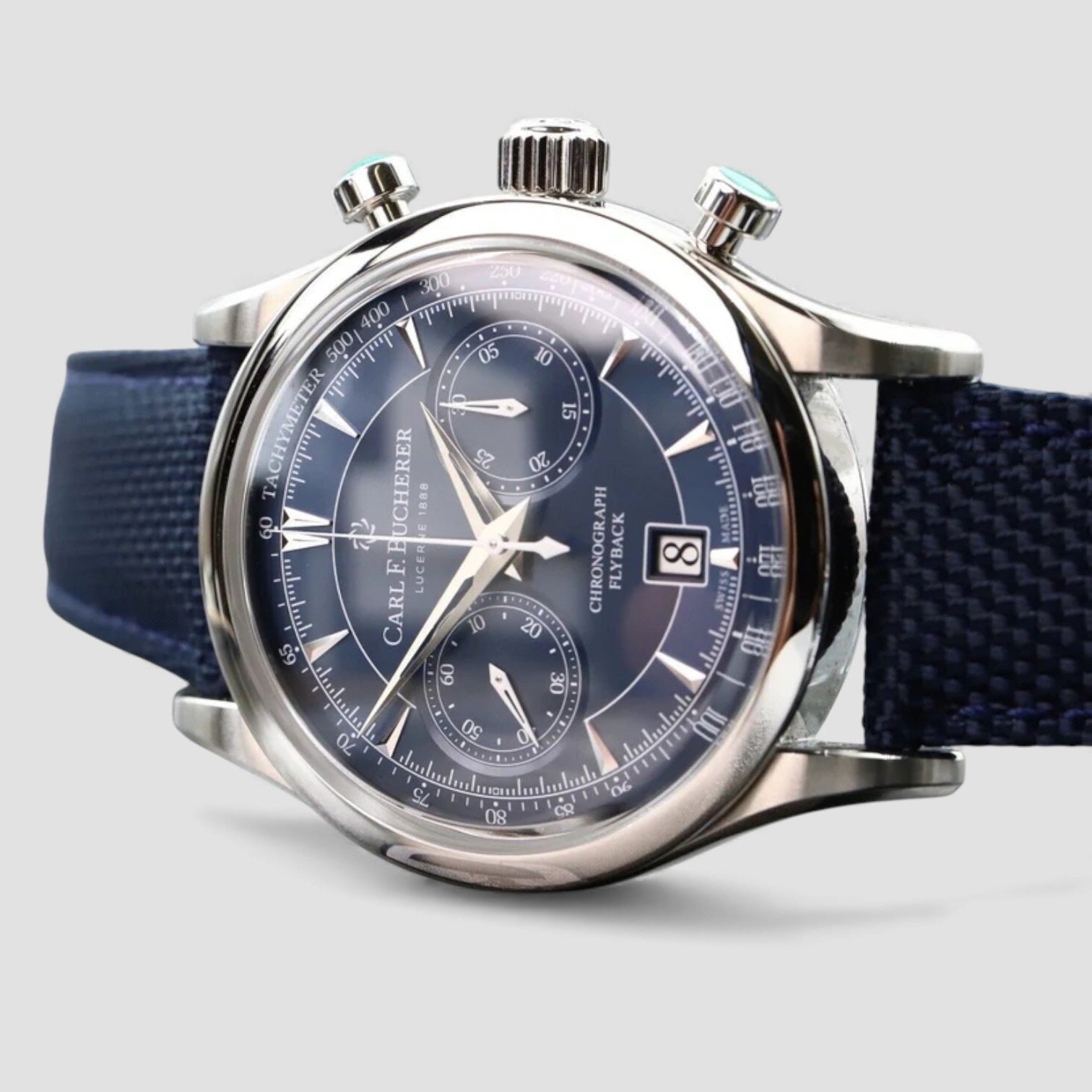 Manero Flyback Chronograph Blue 43mm