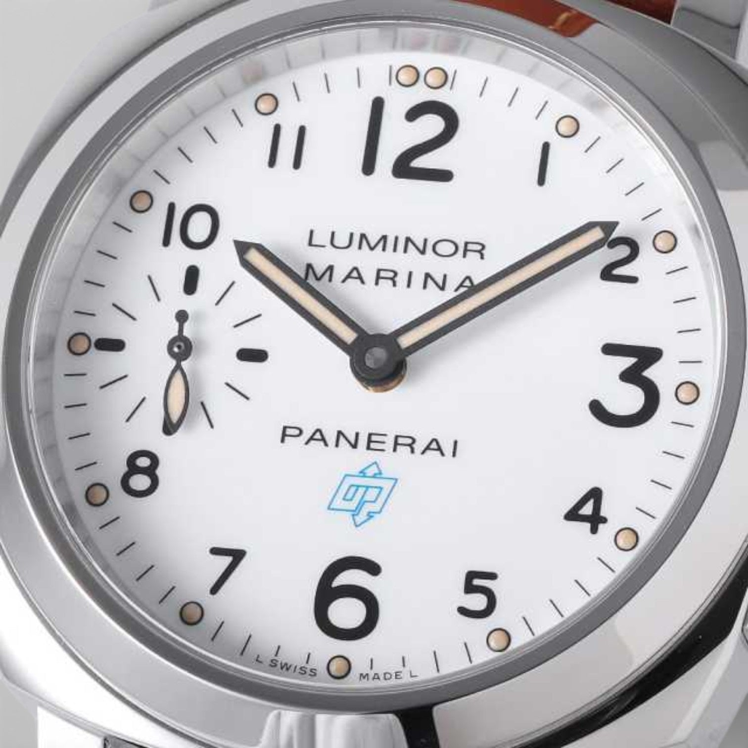Luminor Marina White Dial Steel Mens Watch