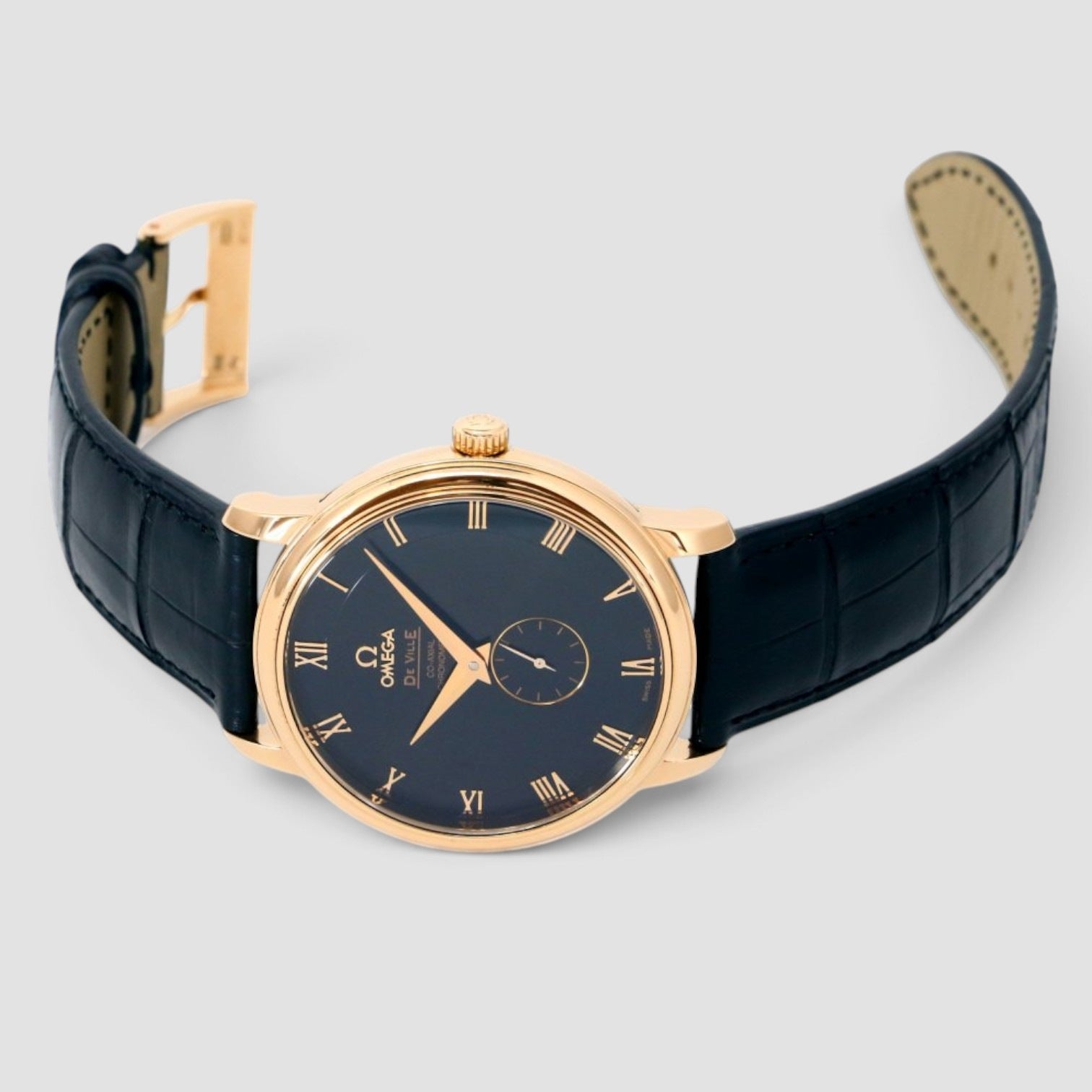 De Ville Prestige 39mm Rose Gold Black Dial