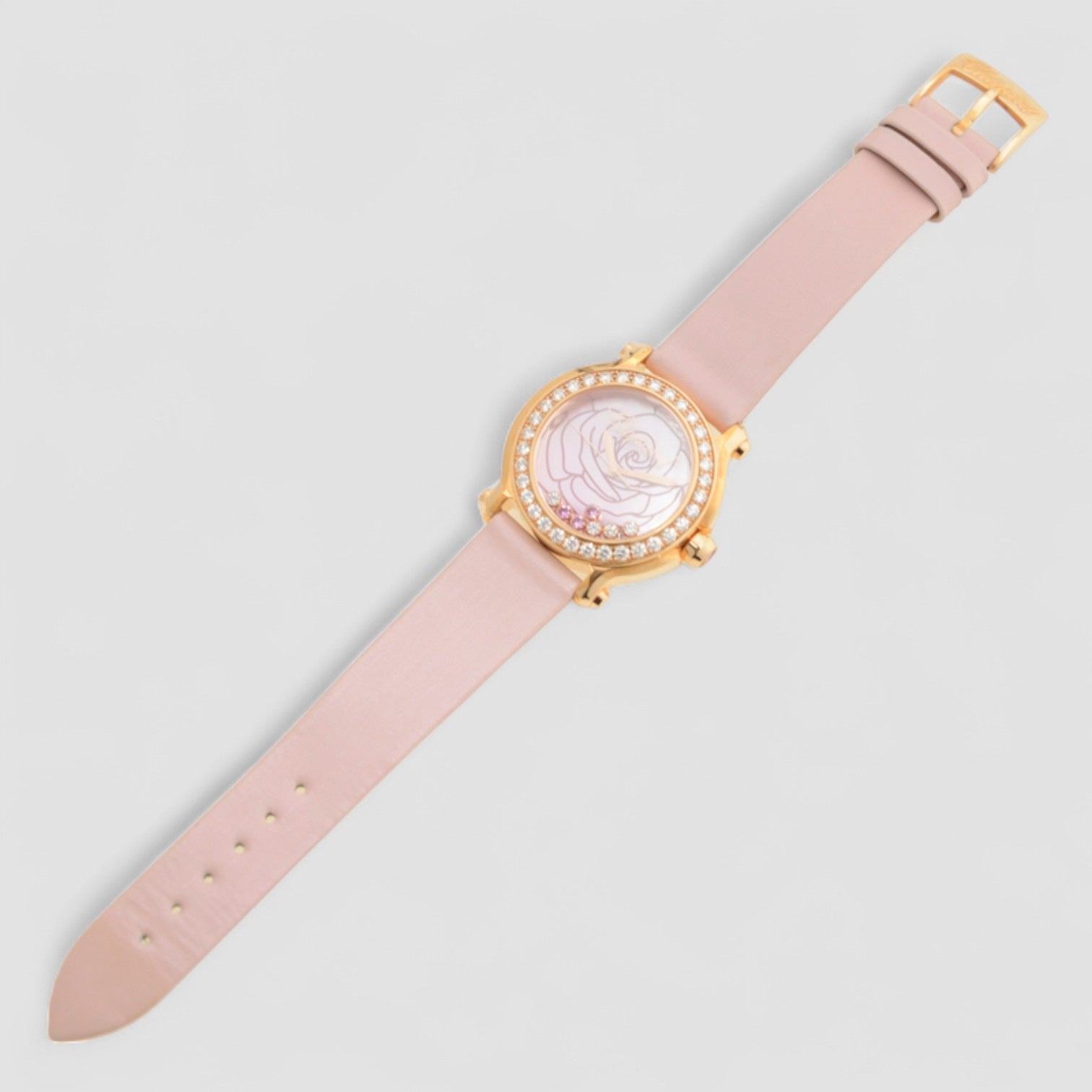Happy Sport Medium La Vie en Rose Watch