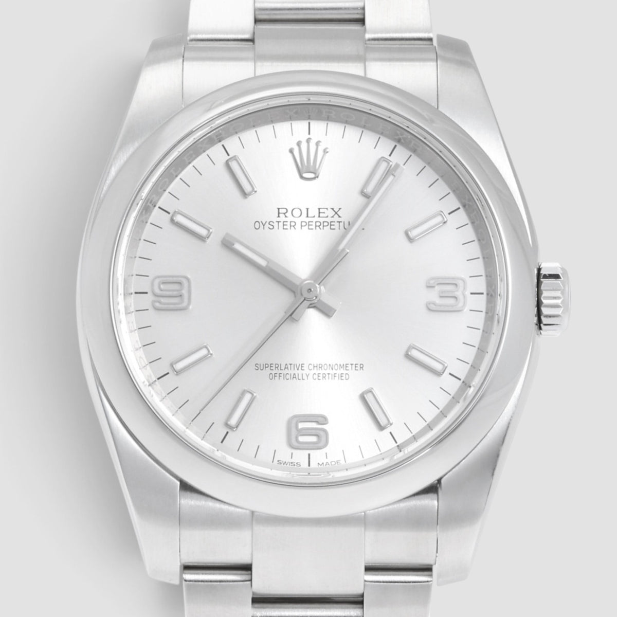 Oyster Perpetual 36 Silver 3-6-9 Dial