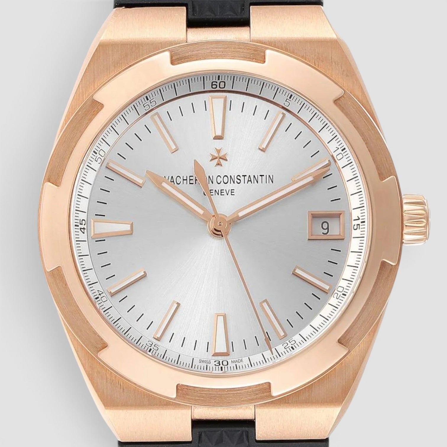 Overseas 41mm Rose Gold Silver Dial
