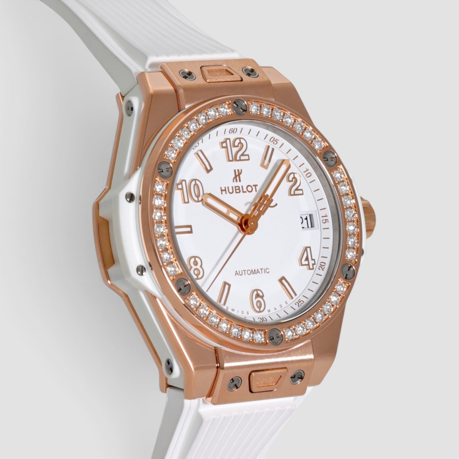 Big Bang One Click King Gold White Diamonds 39mm