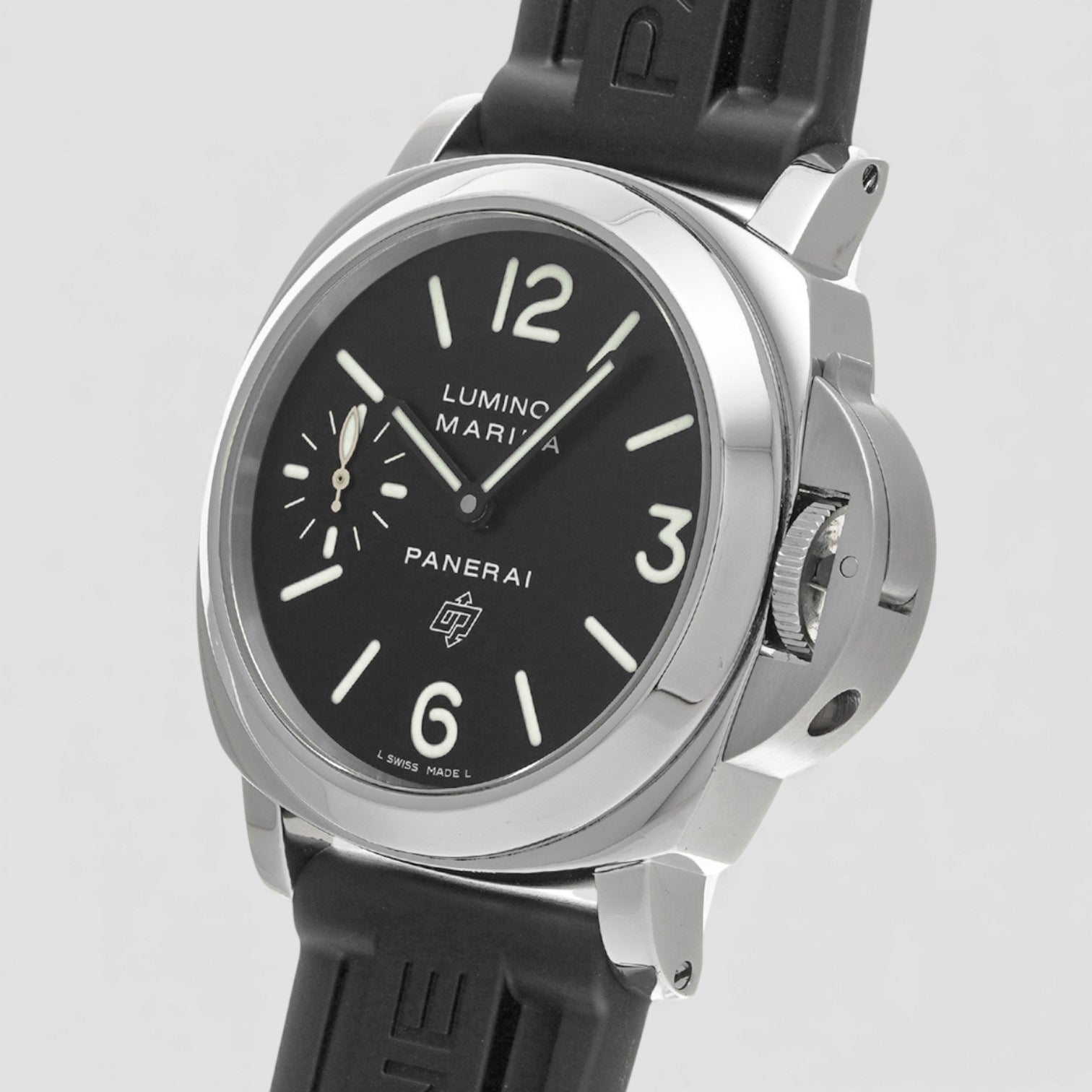 Luminor Marina Logo SS Black Dial