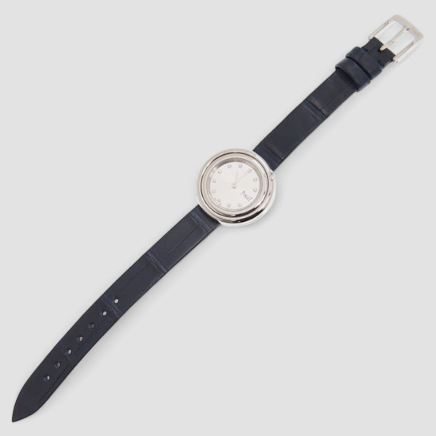 Possession Diamond Silver Dial Ladies Leather Watch