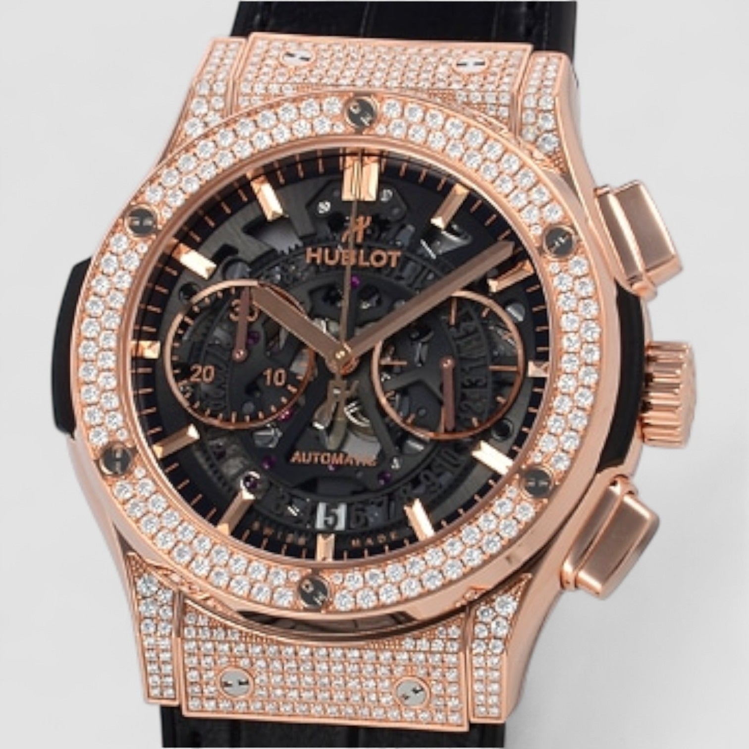 Classic Fusion Chronograph Aerofusion King Gold Pave 45mm Watch