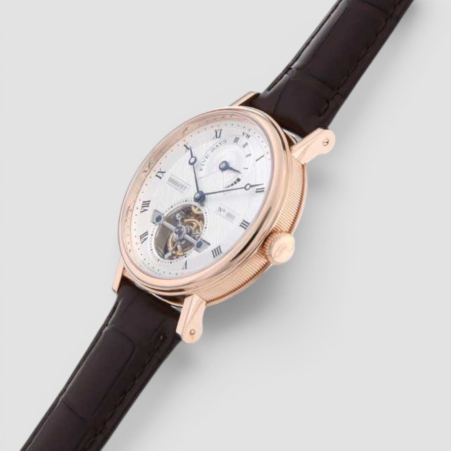 Classique Tourbillon 39mm Rose Gold Silver Dial