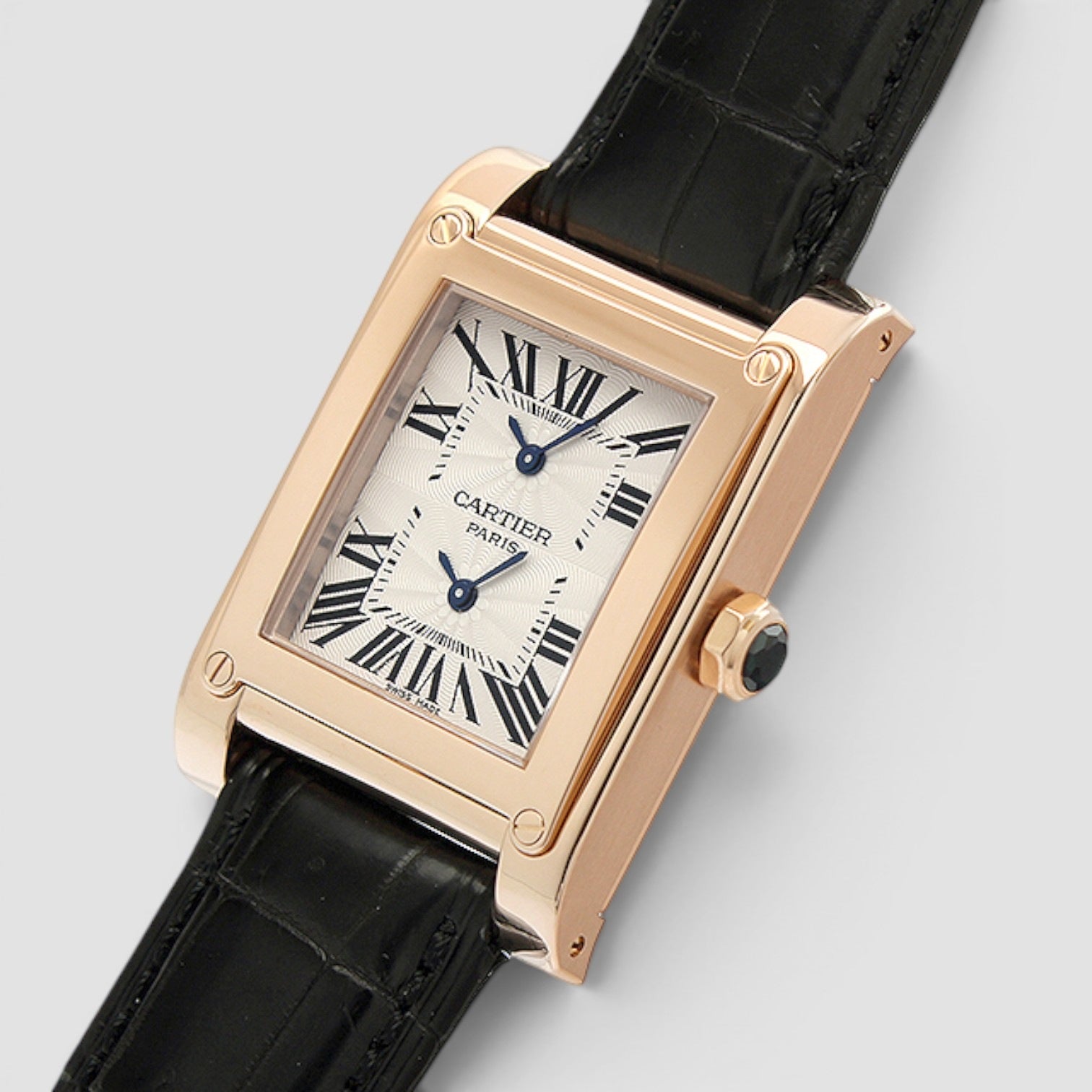 Tank à Vis Dual Time – Rose Gold