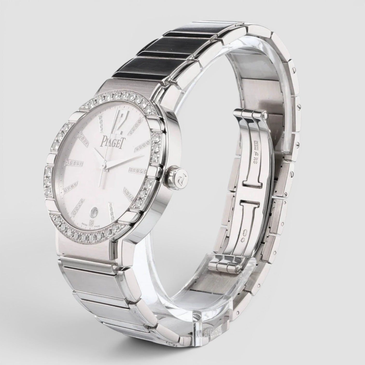 Polo 38mm 18K White Gold Diamond-Set Dial