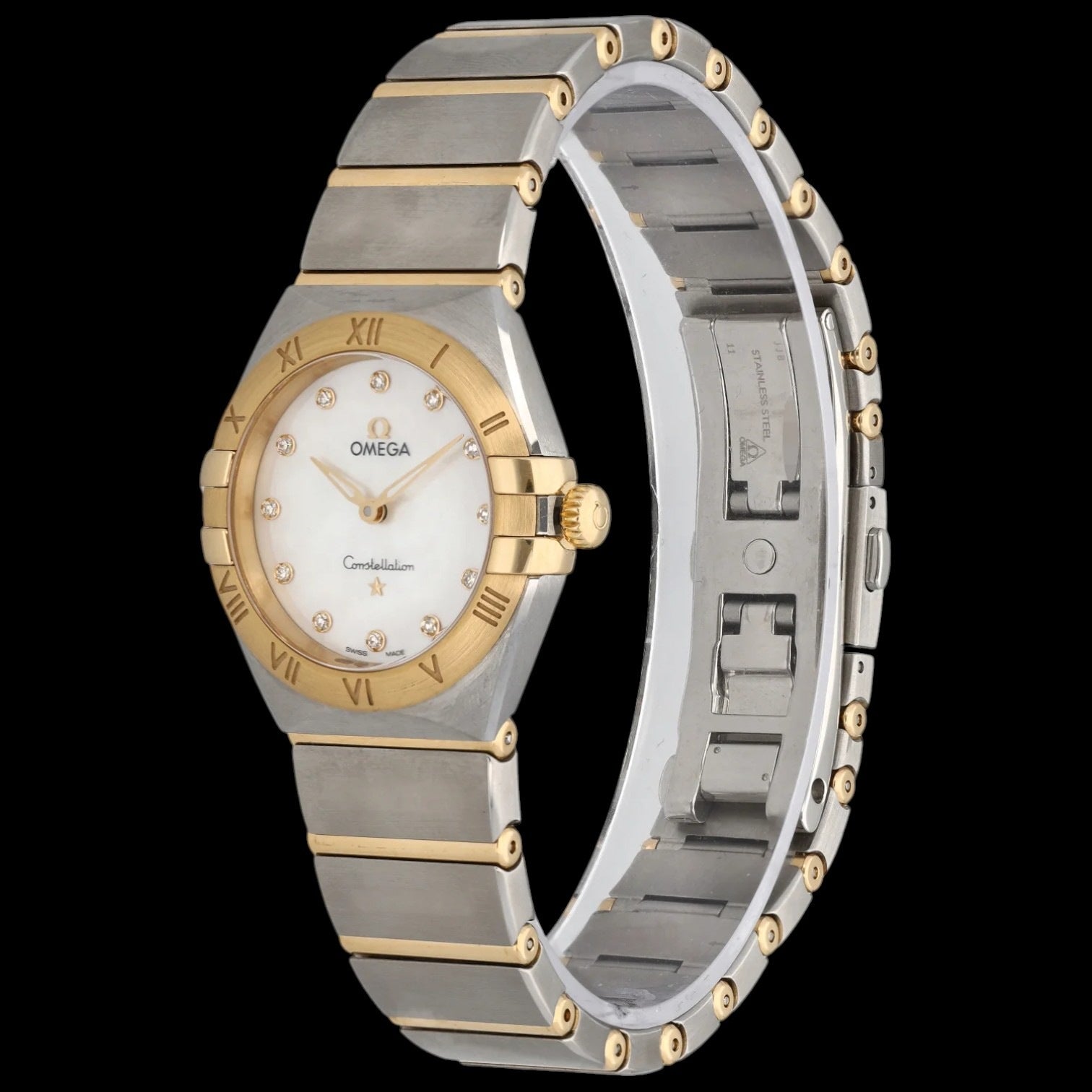 Constellation Manhattan Quartz Diamond White Mother of Pearl Dial Ladies Watch