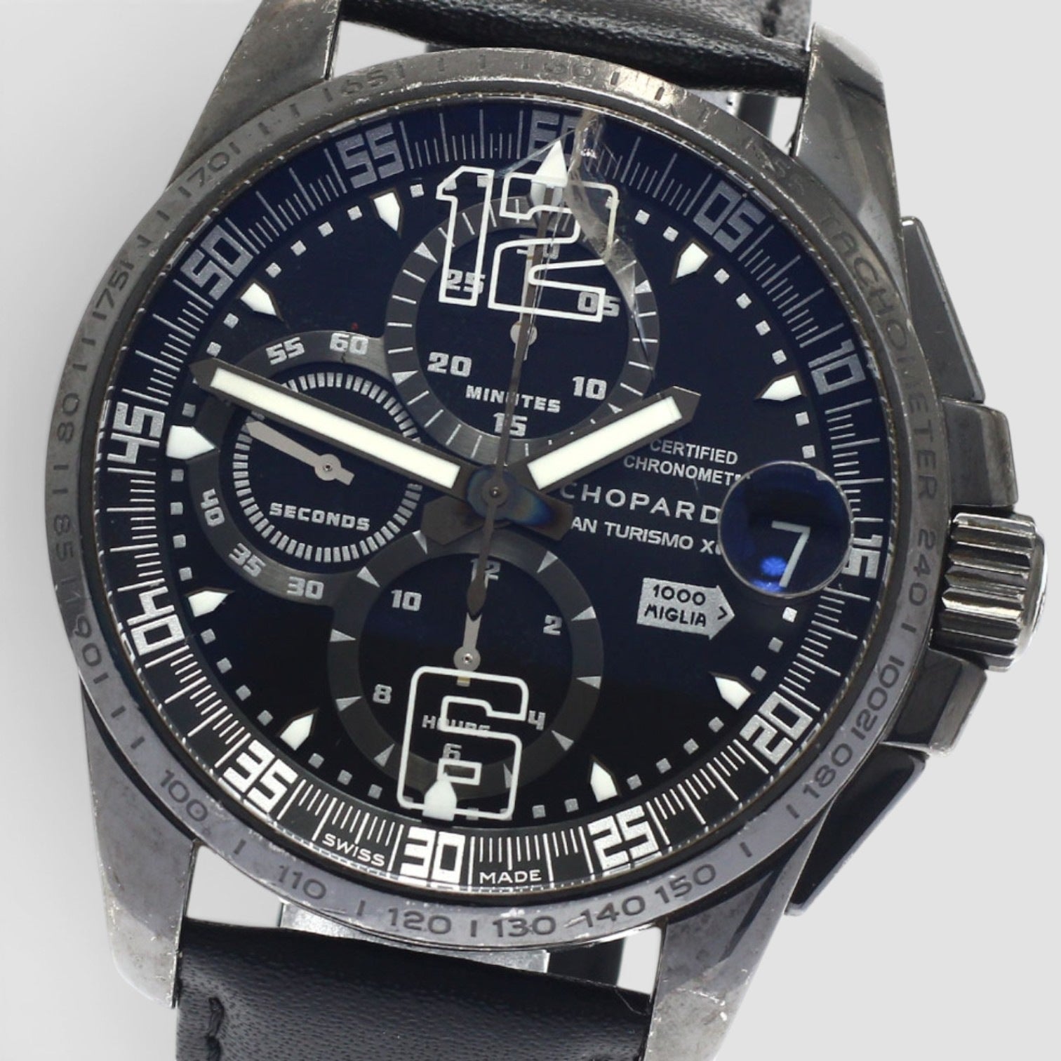 Mille Miglia Gran Turismo Speed Black 3 XL DLC Steel Black Dial