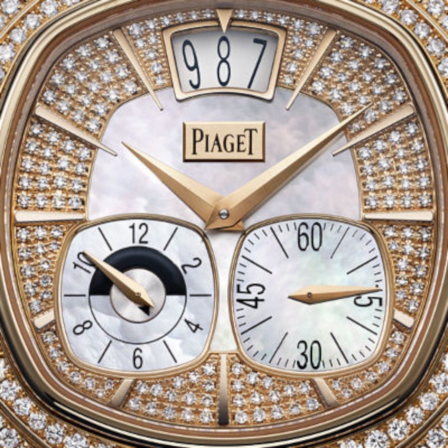 Emperador Mother of Pearl 18kt Rose Gold Diamond Men's Watch