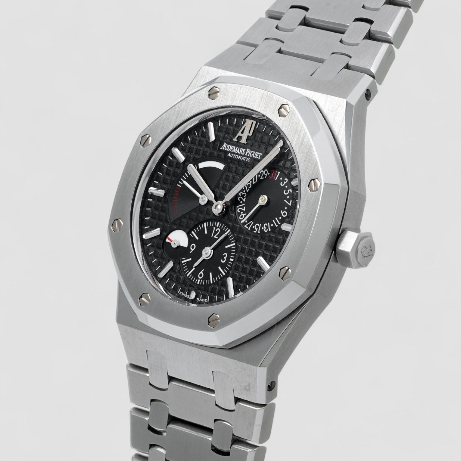 Royal Oak Dual Time SS Black Dial