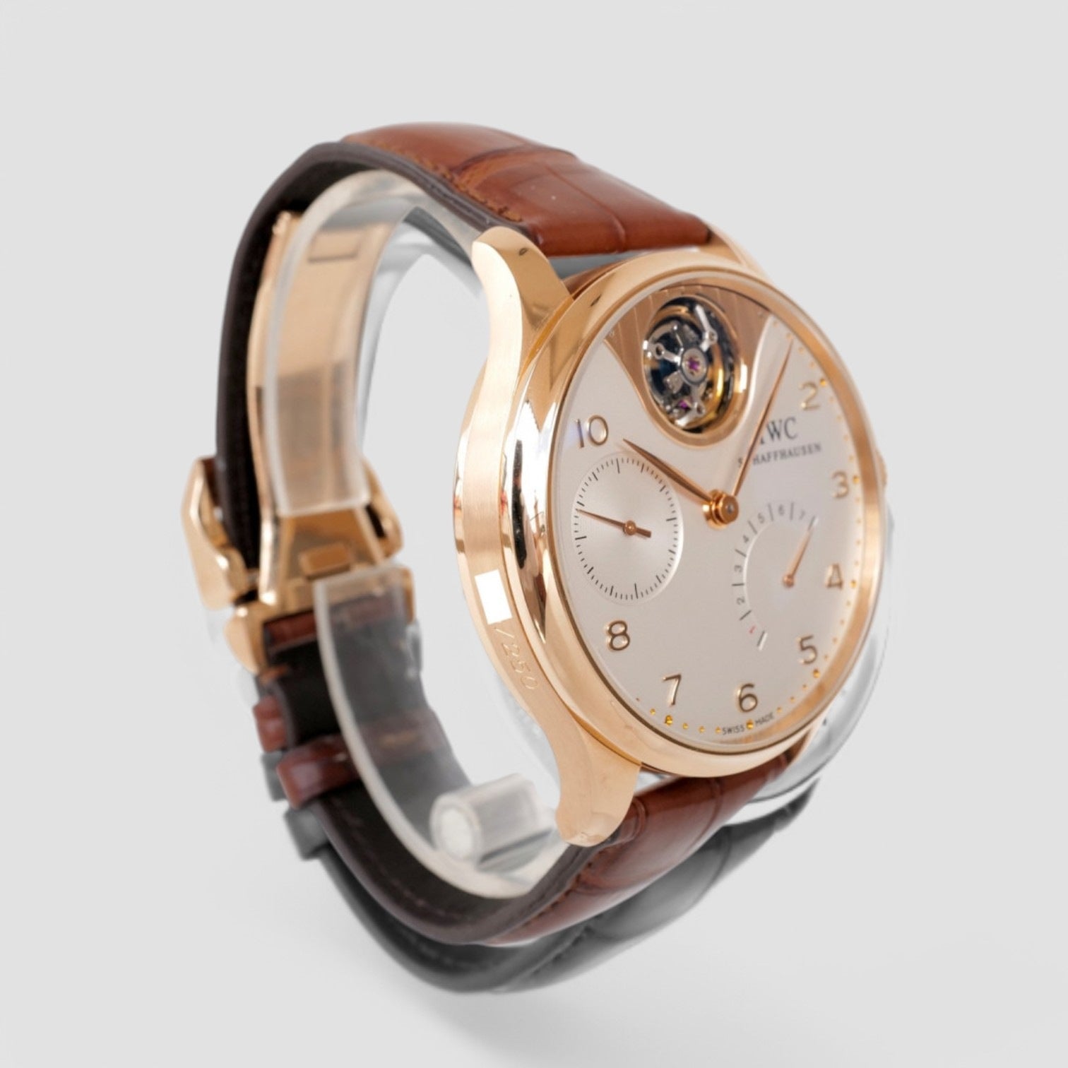 Portuguese Tourbillon Mystere 18K Rose Gold Silver Dial LIMITED