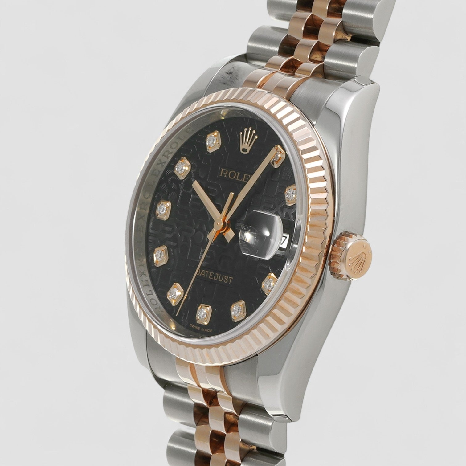 Datejust 36mm Factory Jubilee Black Diamond Dial