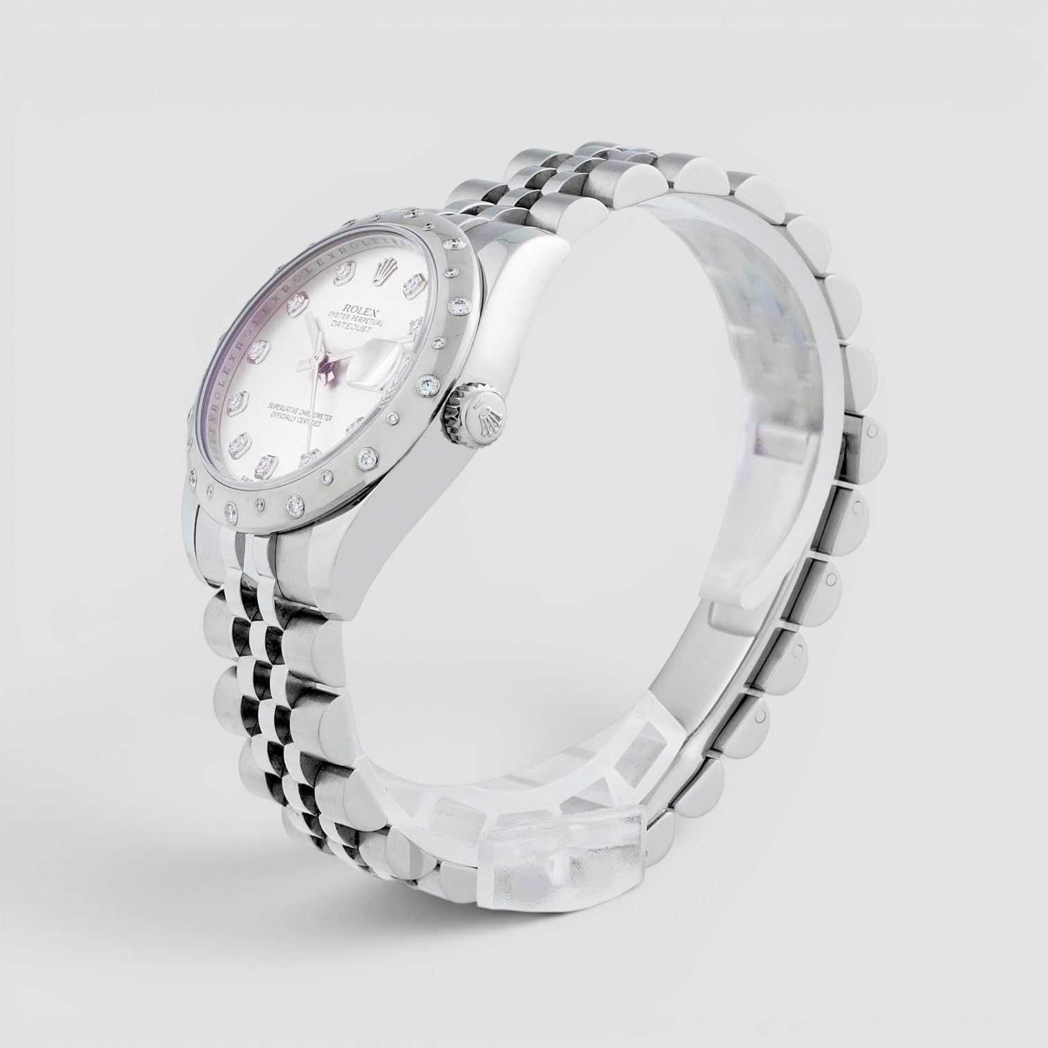 Datejust 31mm Stainless Steel Diamond Bezel Mother-of-Pearl Dial
