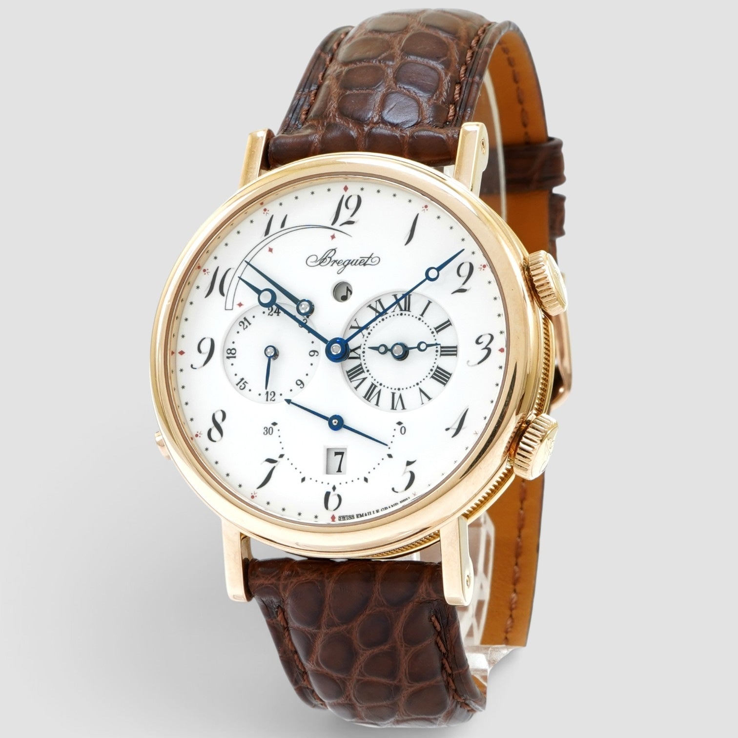 Classique Réveil du Tsar Alarm 39mm Rose Gold White Dial