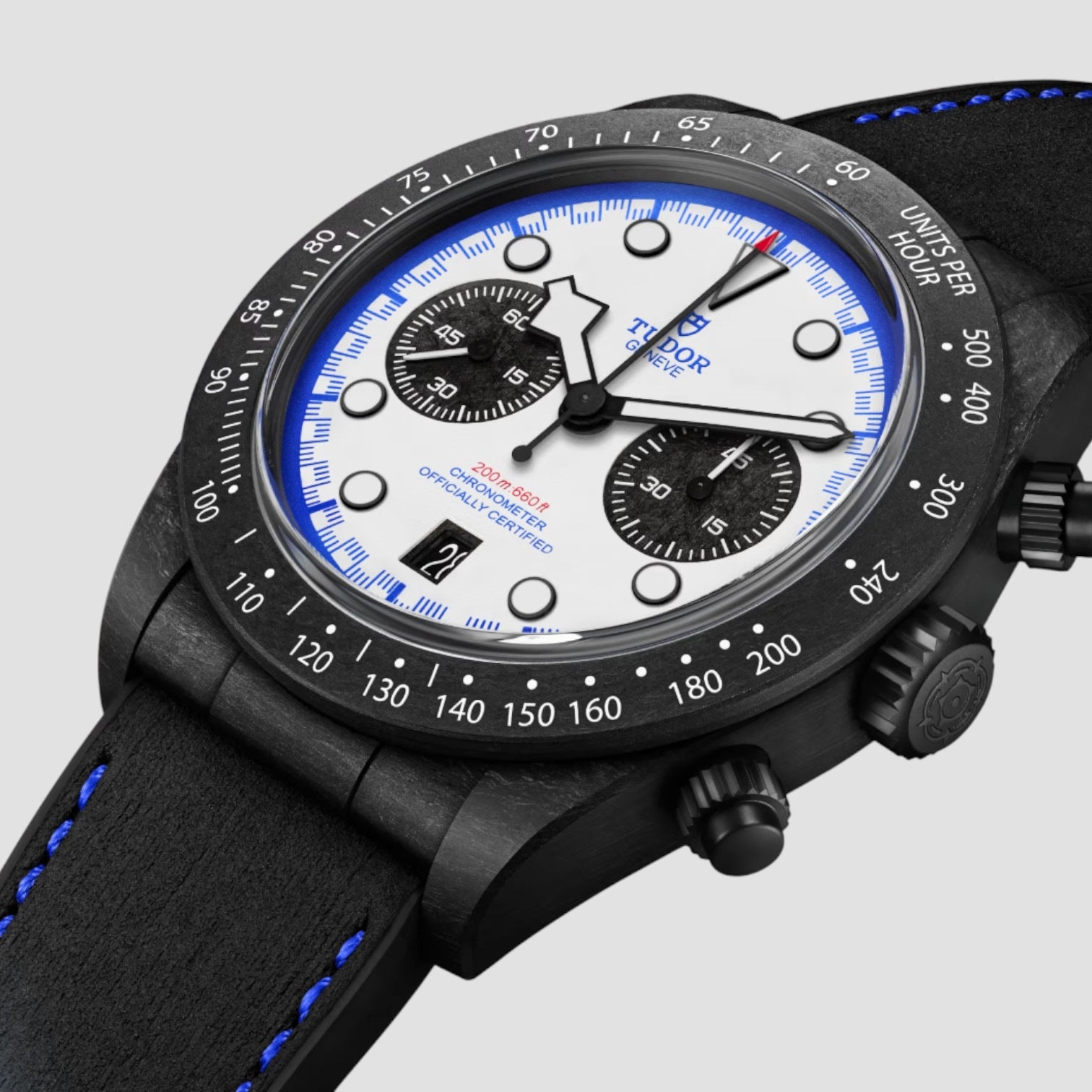 Black Bay Chrono Carbon 25 White Dial 42mm