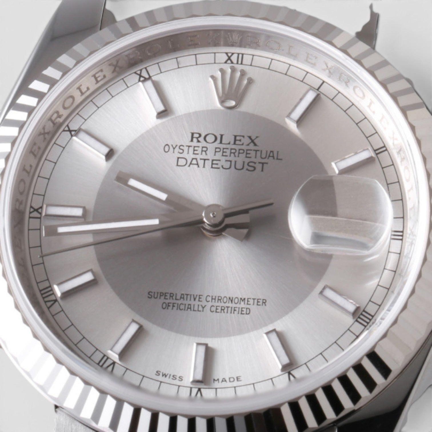Datejust 36 Silver Tuxedo Dial Jubilee