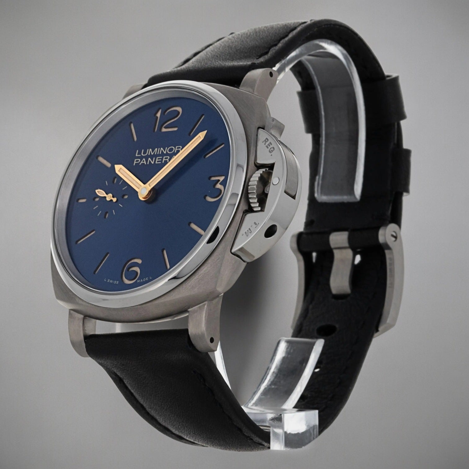 Luminor Due 3 Days Titanio Blue Dial