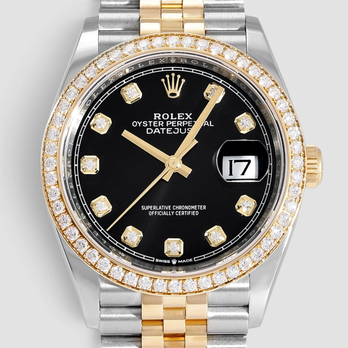 Datejust 36 Black Diamond Dial Jubilee