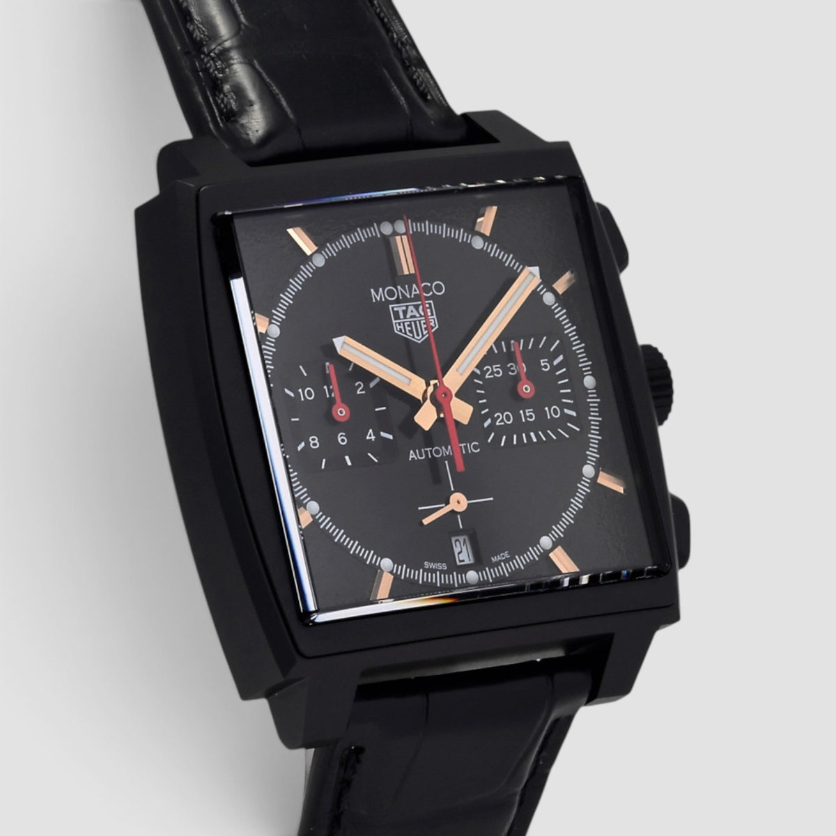 Monaco Titanium Black Dial Chronograph