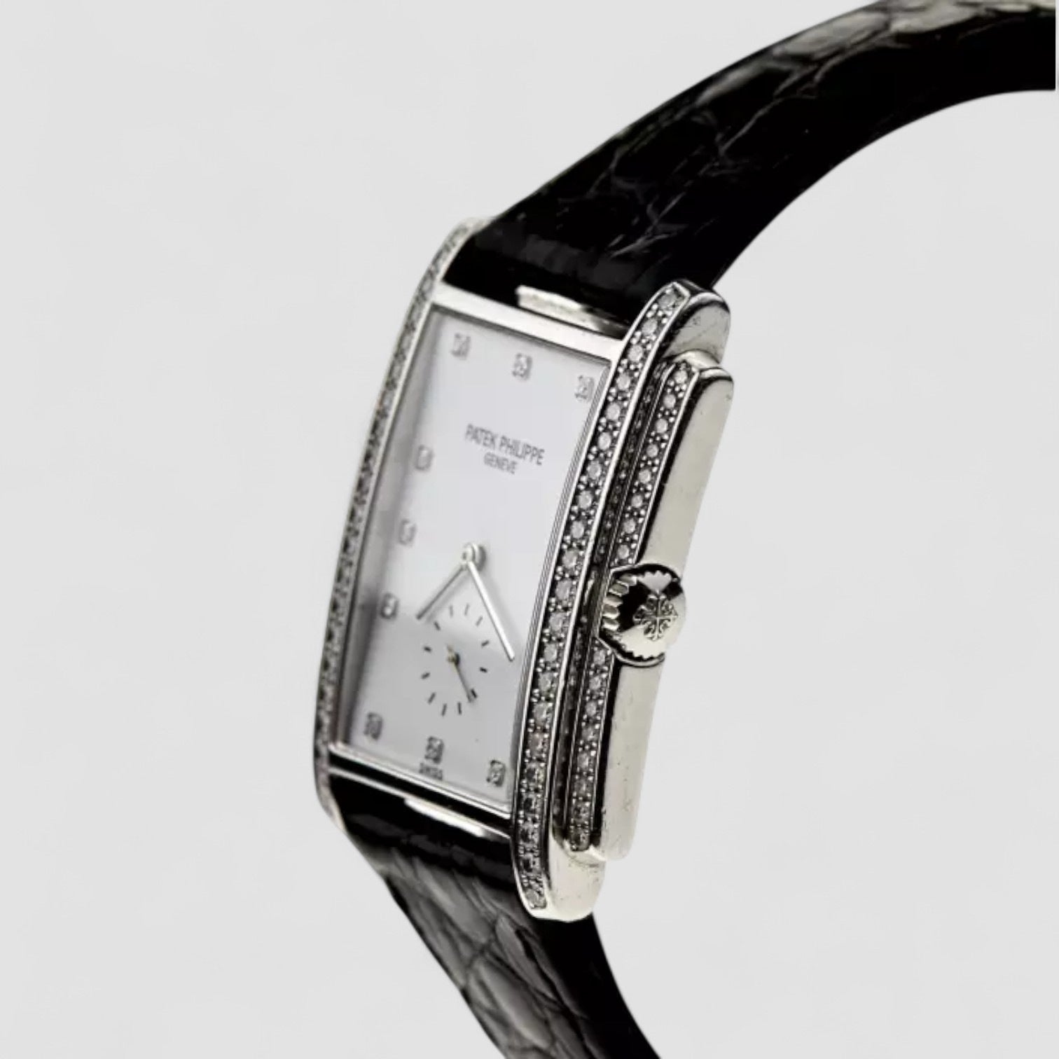 Gondolo diamant or blanc 18 carats 37mm