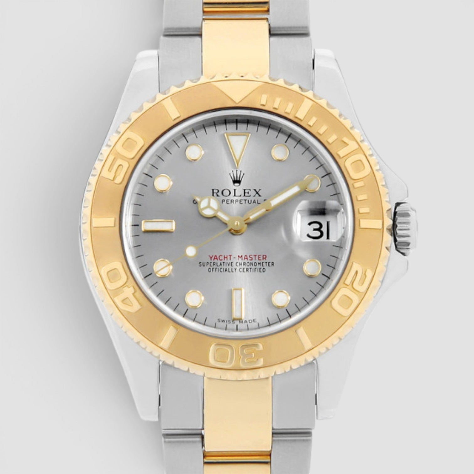 Yacht-Master 35mm Steel & Yellow Gold Grey Dial