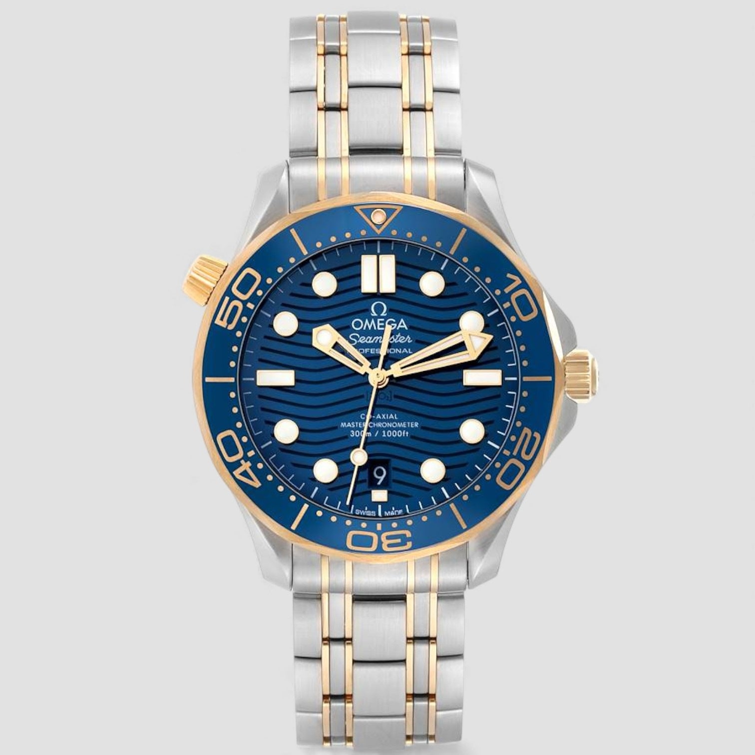 Seamaster Diver 300M Steel Yellow Gold Mens Watch