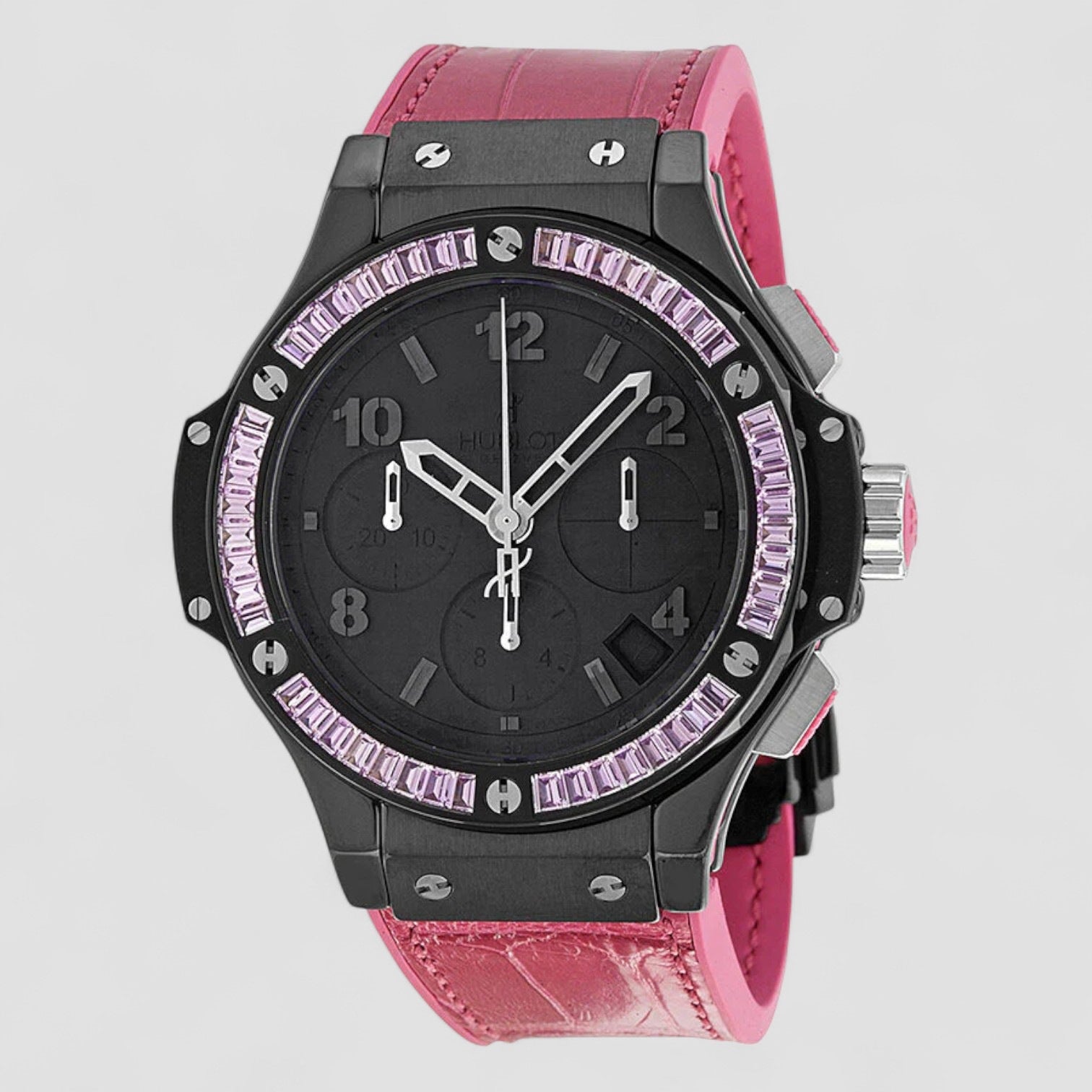 Big Bang Black Dial Chronograph Ladies Watch
