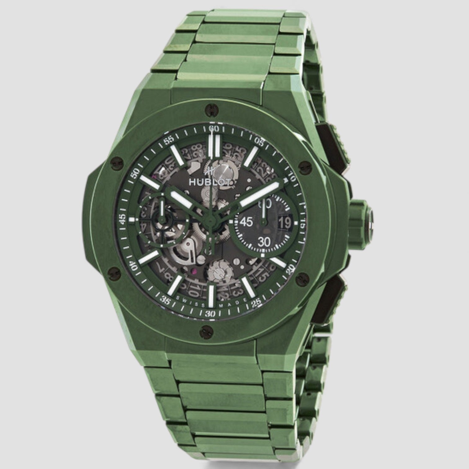 Big Bang Green Ceramic Chronograph Automatic Men's Watch