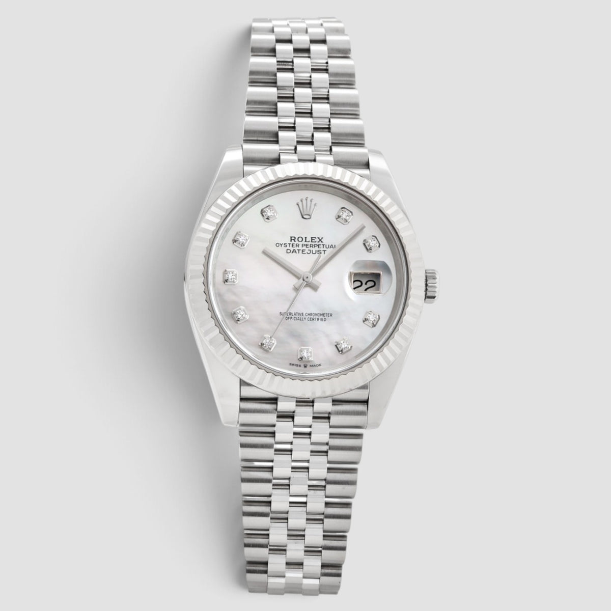 Datejust 41 Mother-of-Pearl Diamond Dial Jubilee