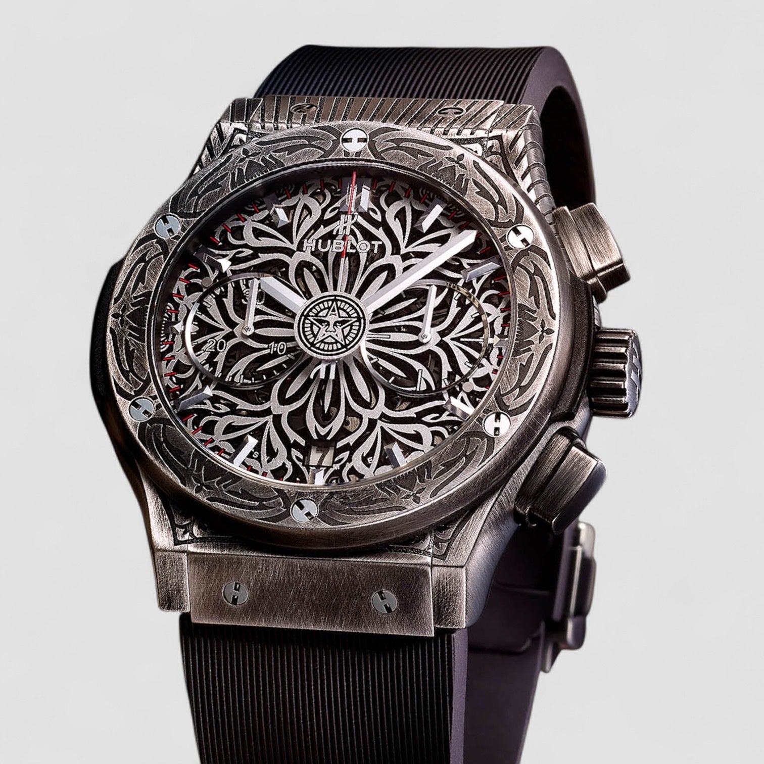 Classic Fusion "Shepard Fairey" Titanium Silver Dial 45mm