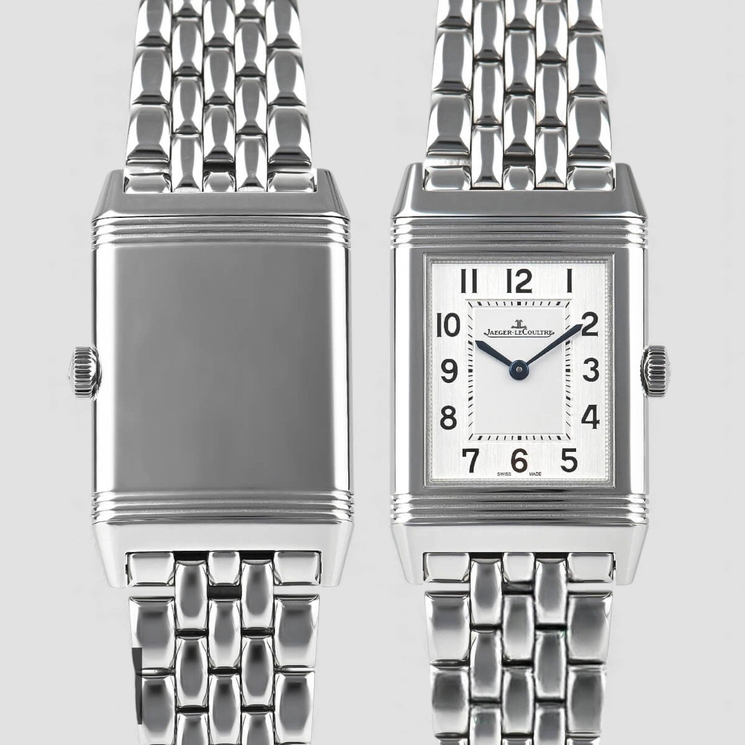 Reverso Classic Quartz Silver Dial Ladies Watch