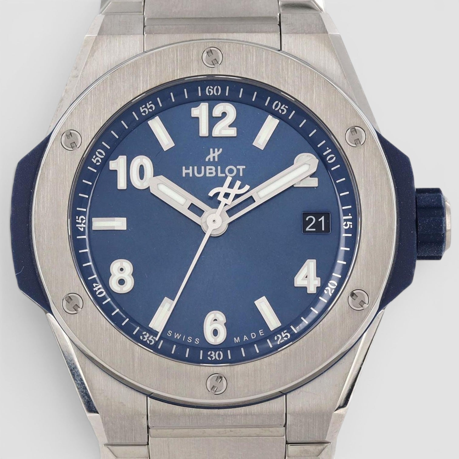 Big Bang Integrated Time Only Blue