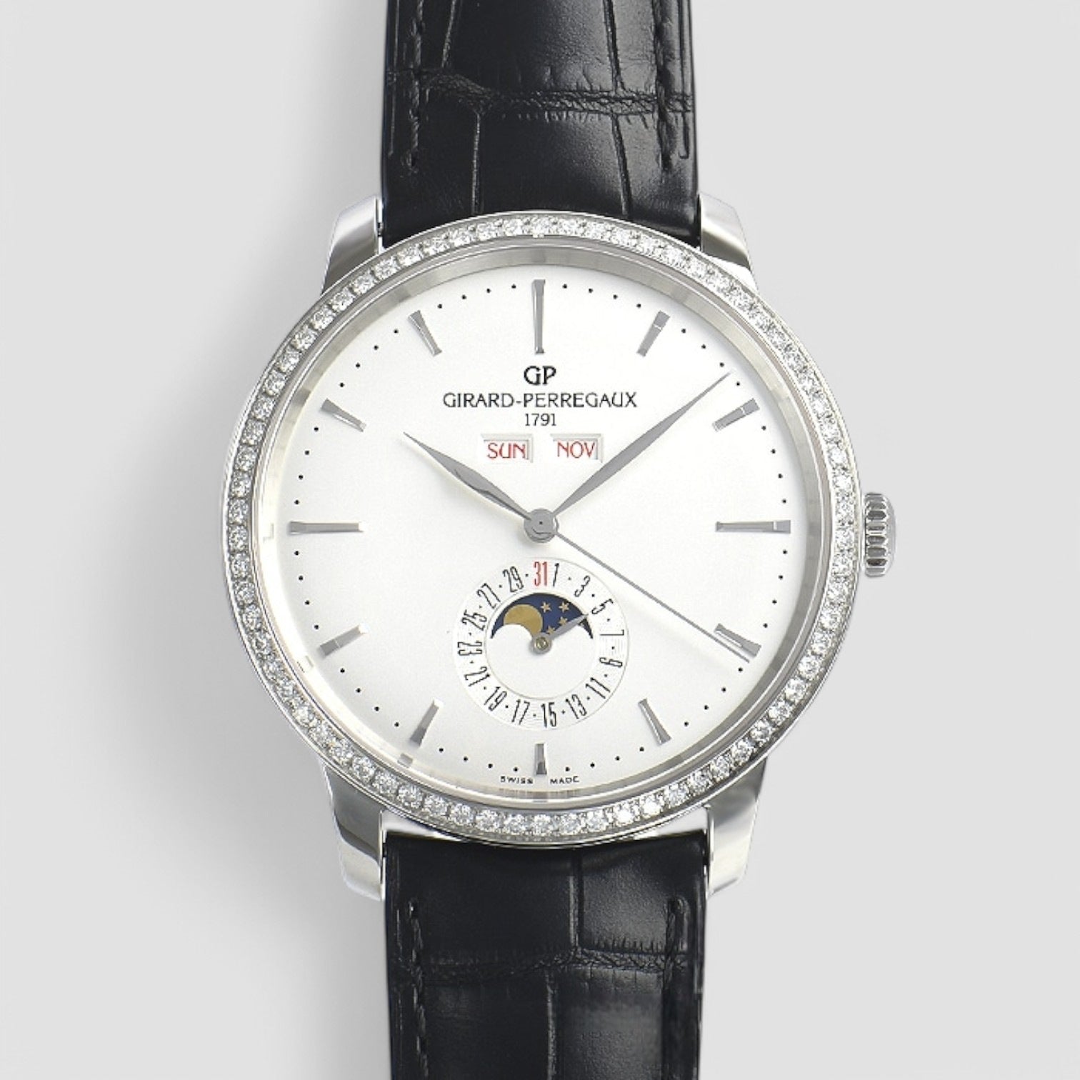 GP 1966 Full Calendar Automatic Diamond Men's Watch