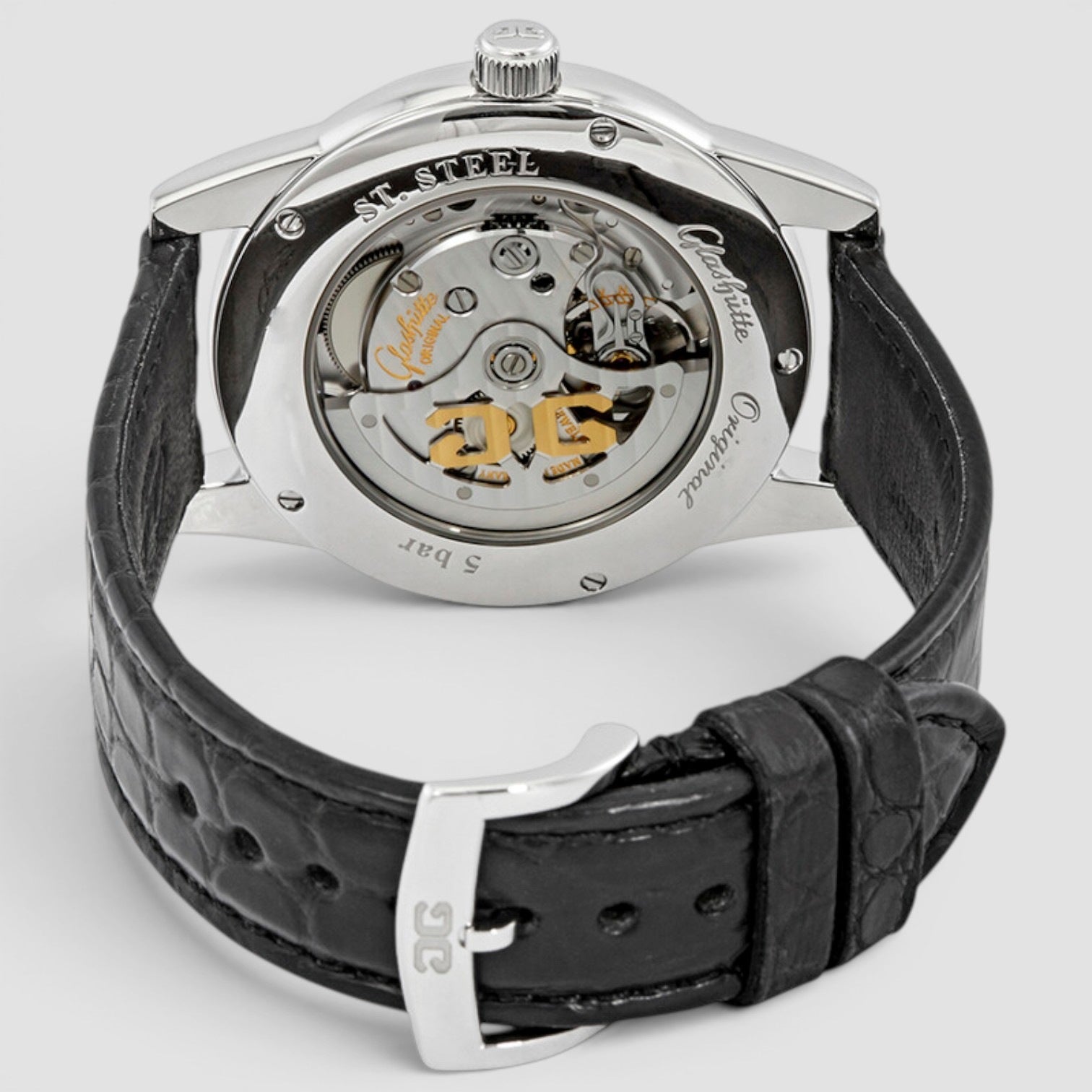Senator Hand Date 40mm Steel Black Dial Automatic