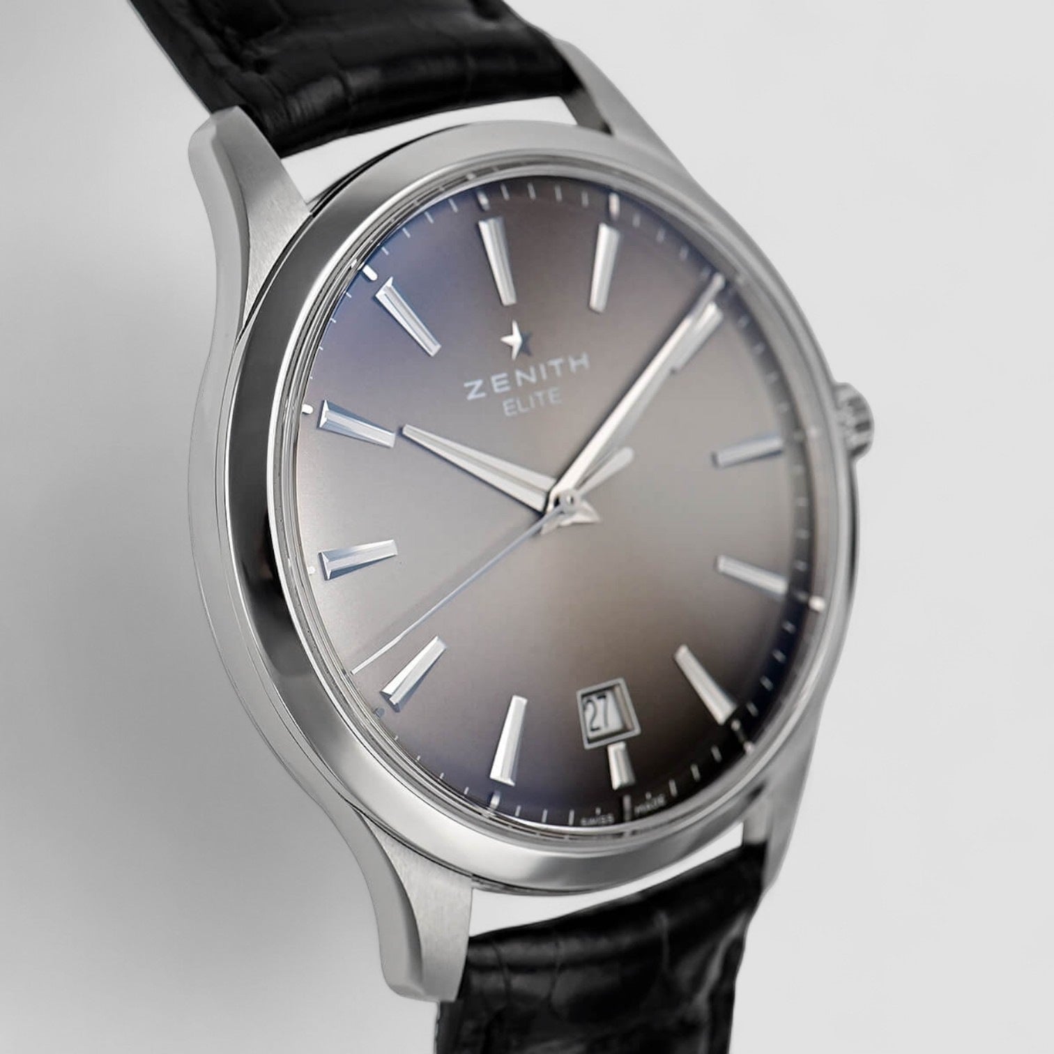 Elite Central Second Smoked Palladium Dial 40mm