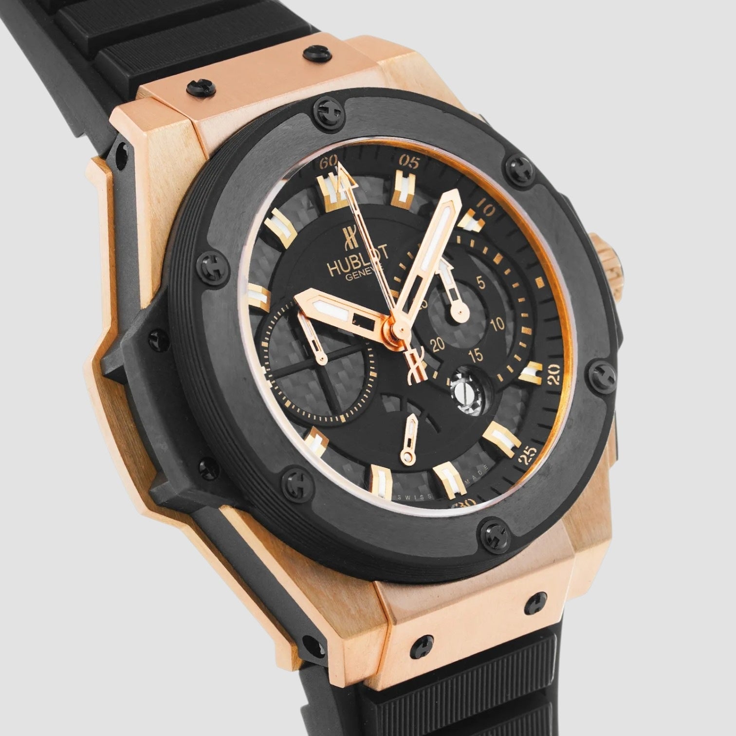 King Power Split Second Automatic Black Dial Men's Watch